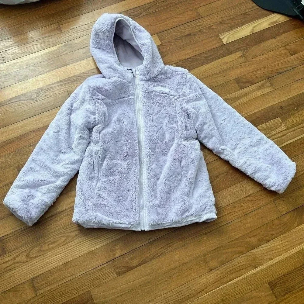 North Face Girls Reversible Jacket Corduroy Pink Size XL 14-16 - Picture 6 of 8